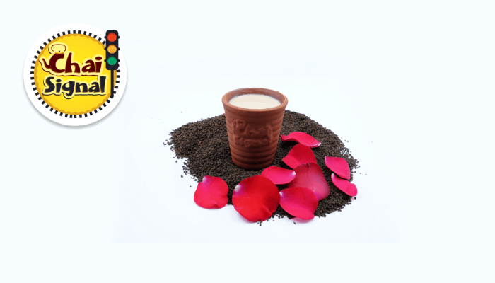 Rose Chai in Raipur, ChaiSignal Rose Tea, Best chai in Raipur Chhattisgarh, Floral tea blends Raipur, ChaiSignal tea menu Raipur